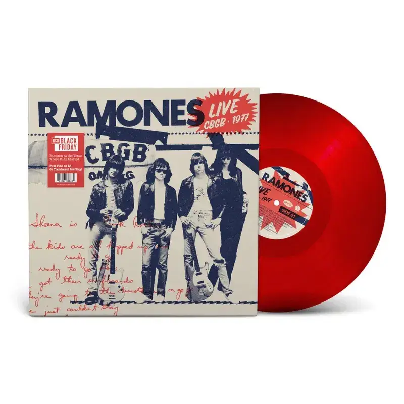 Ramones - Bf 2025 - Live at Cbgb 1977 (Red Vinyl) — Erscheinung / Preis ab 29.11.25 erhältlich