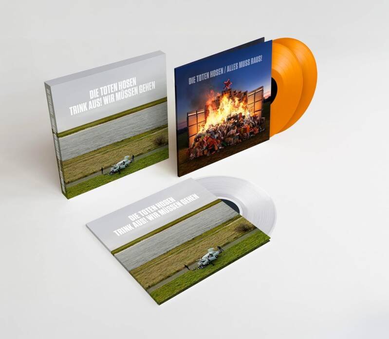 Die Toten Hosen: „Trink aus, wir müssen gehen!“ 3 LP — NEU + OVP Folie eingerissen