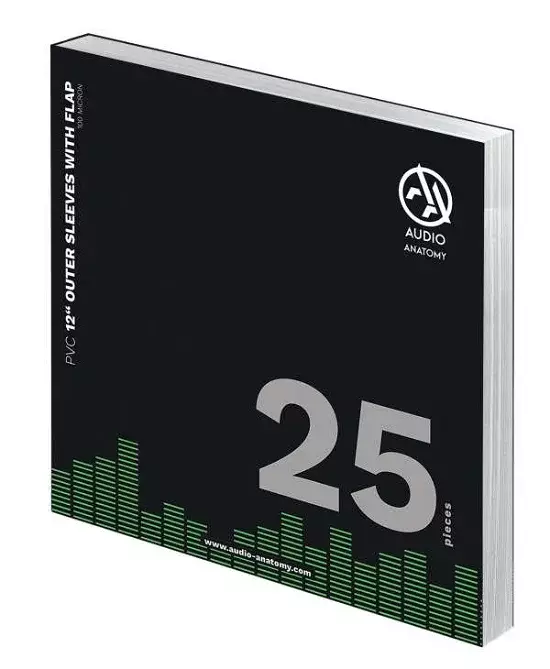 25 X 12" PVC WITH FLAP OUTER SLEEVES - 100 MICRON - AUDIO ANATOMY — Ware in 2 bis 3 Wochen lieferbar