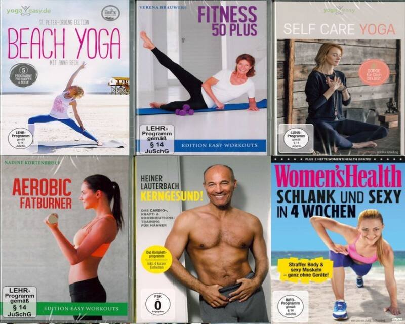 50 DVD Fit-Wellness Sortiment — Bestellware - Lieferzeit ca. 1 Woche