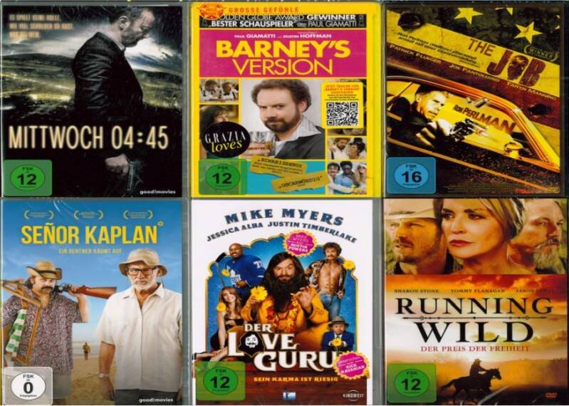 50 DVD Sortiment Frequenzbinger-FSK 0-16 — Bestellware - Lieferzeit ca. 1 Woche