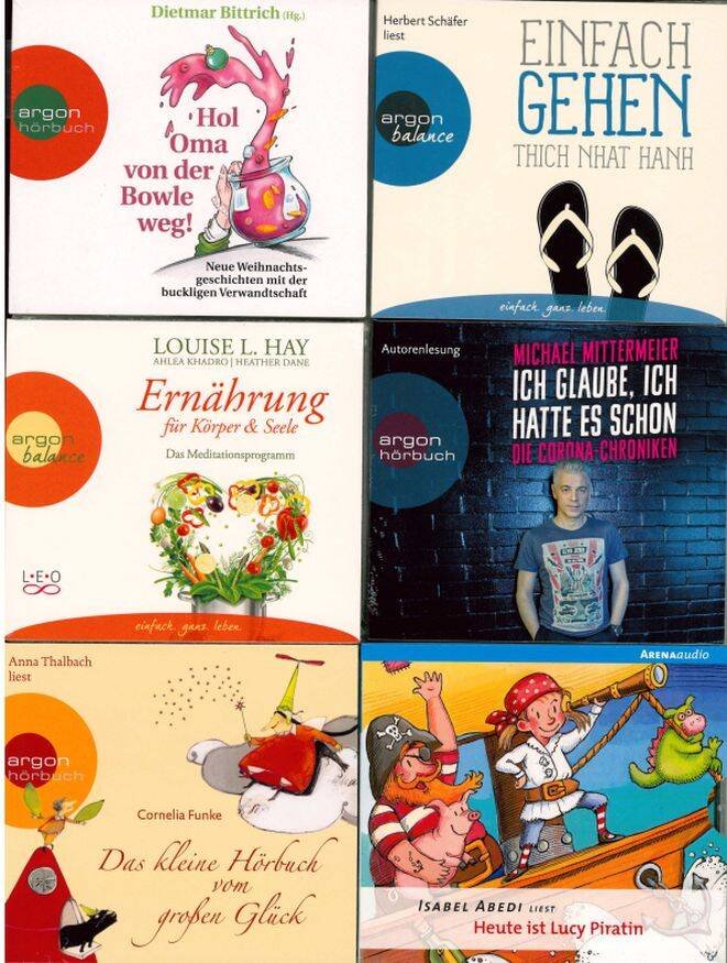 50 CD-Sortiment Hörbücher (1&2CD,MP3) — Bestellware - Lieferzeit ca. 1 Woche