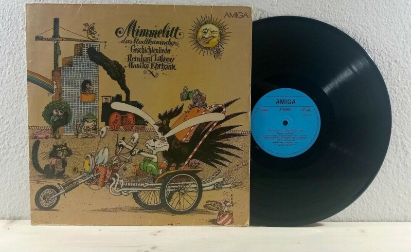 Reinhard Lakomy - Mimmelit das Stadtkaninchen Geschichtenlieder Amiga 8 45 273 — vg+ / vg+