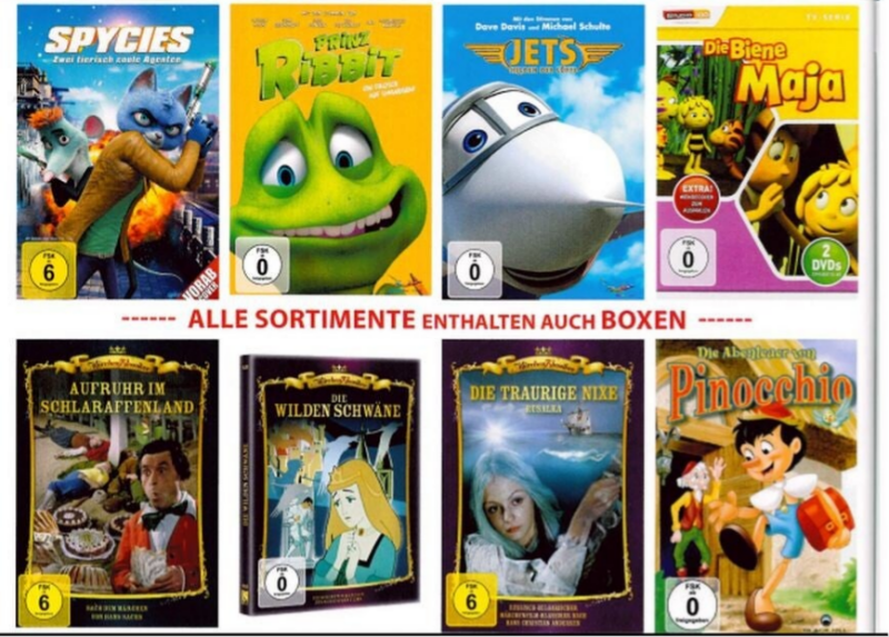 50 DVD Kinder-Sortiment — Bestellware - Lieferzeit ca. 1 Woche